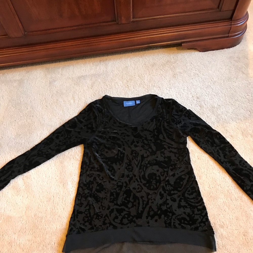 Black dressy Vera Wang shirt